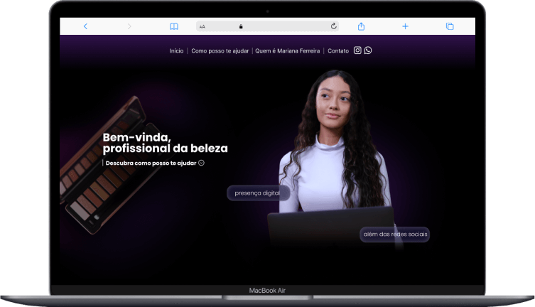Imagem do site de um cliente