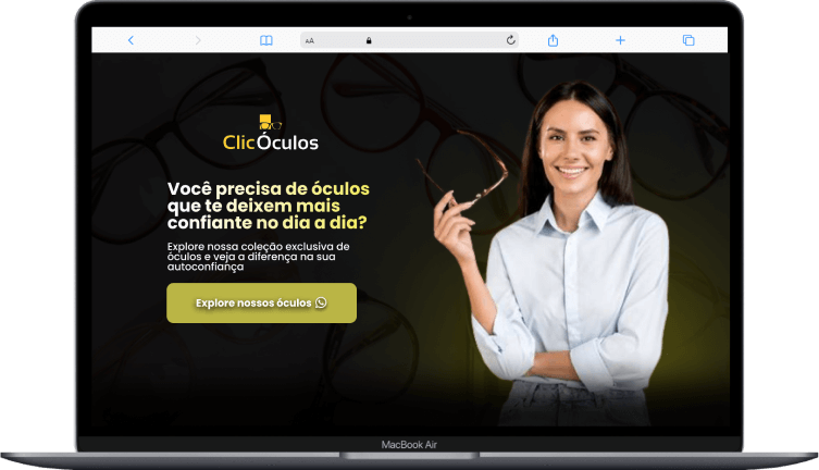 Imagem do site de um cliente